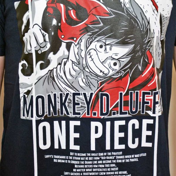 Tshirt Captain One Piece Monkey D Luffy M L Xl