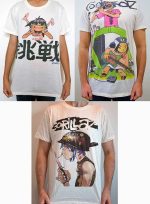 Pack 3 tshirts Gorillaz 2D Demon Days